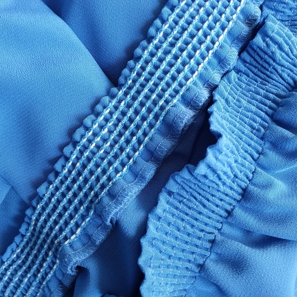 Vintage DaRue for Drapers & Damons Long Sleeve Blouse Padded Shoulder Size 12 - Picture 7 of 8